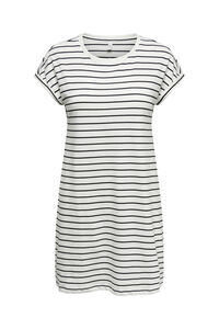 Only Vestido corto estampado rayas