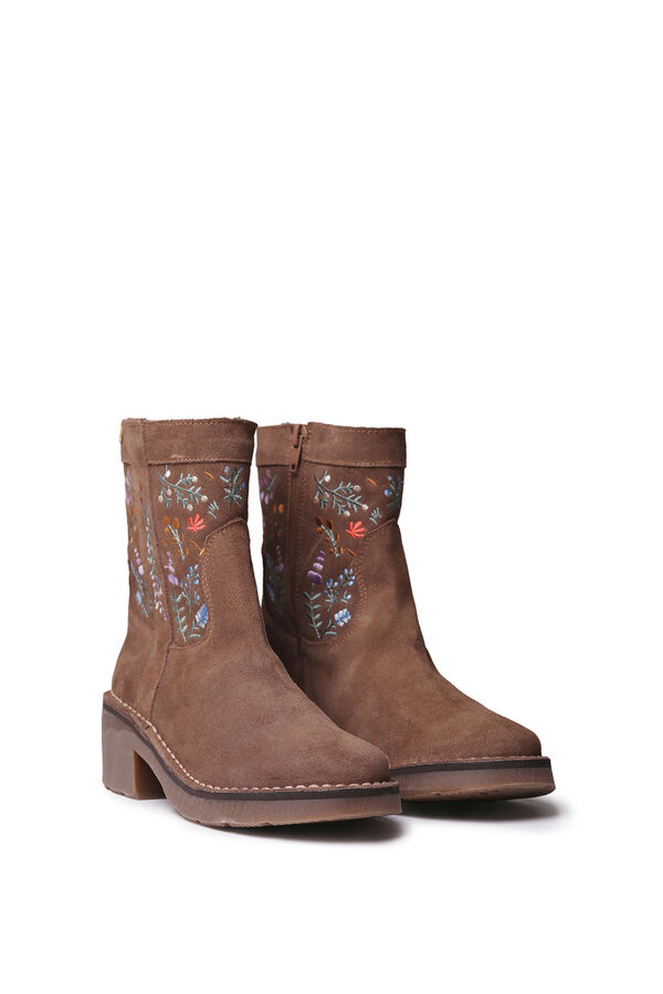 Toni Pons Split leather ankle boot  brown