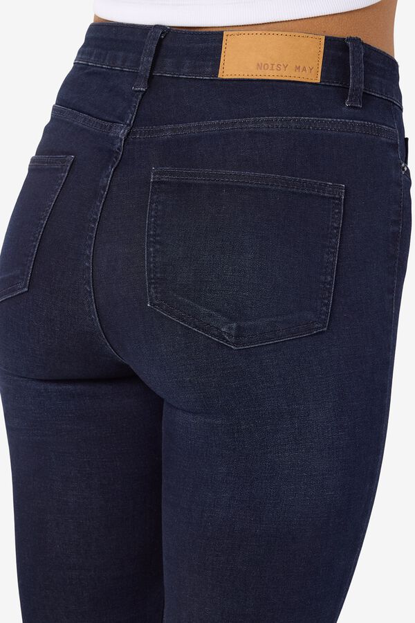 Noisy May High-waisted bootcut jeans bleu