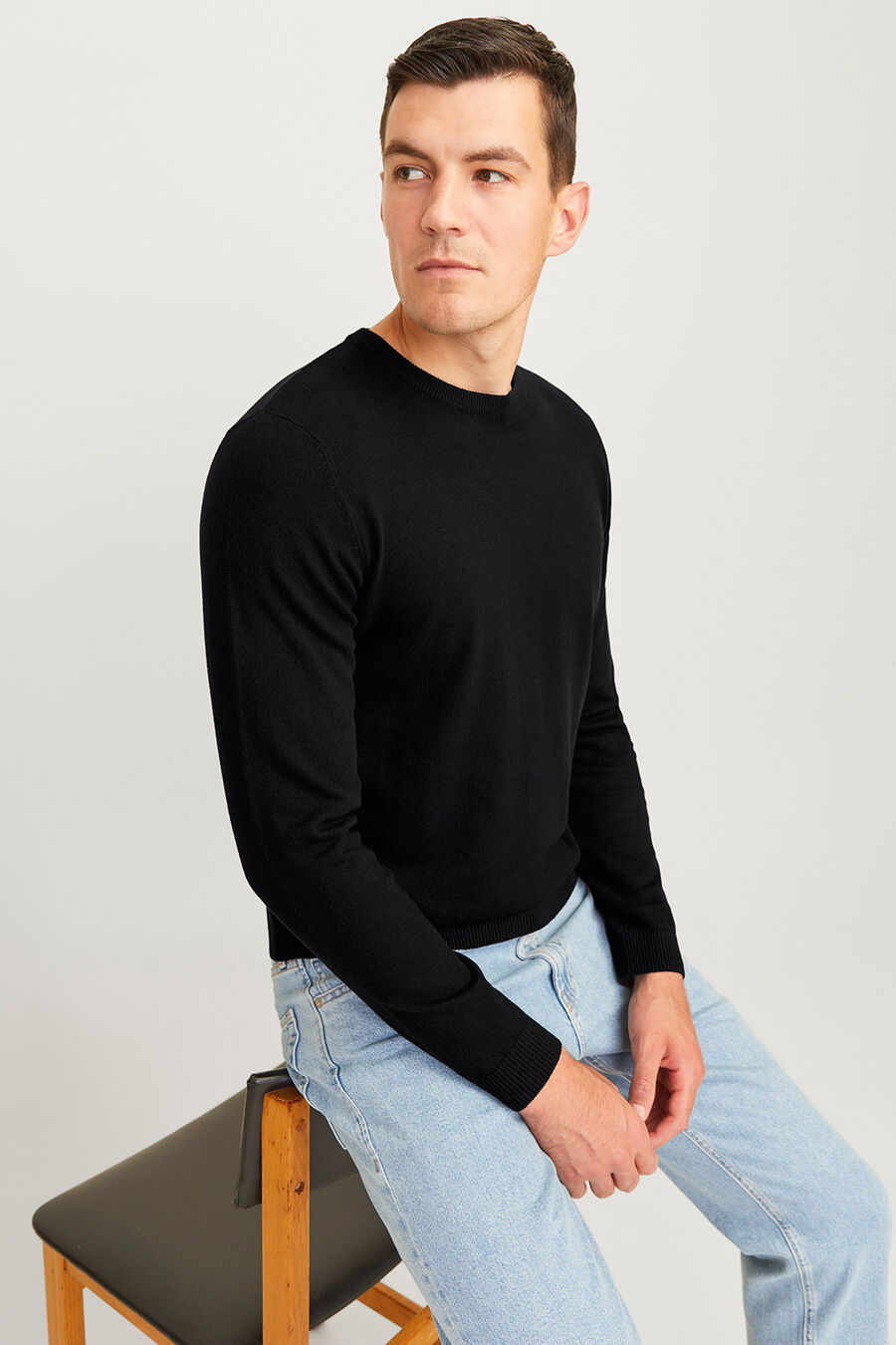 Jersey punto básico manga larga