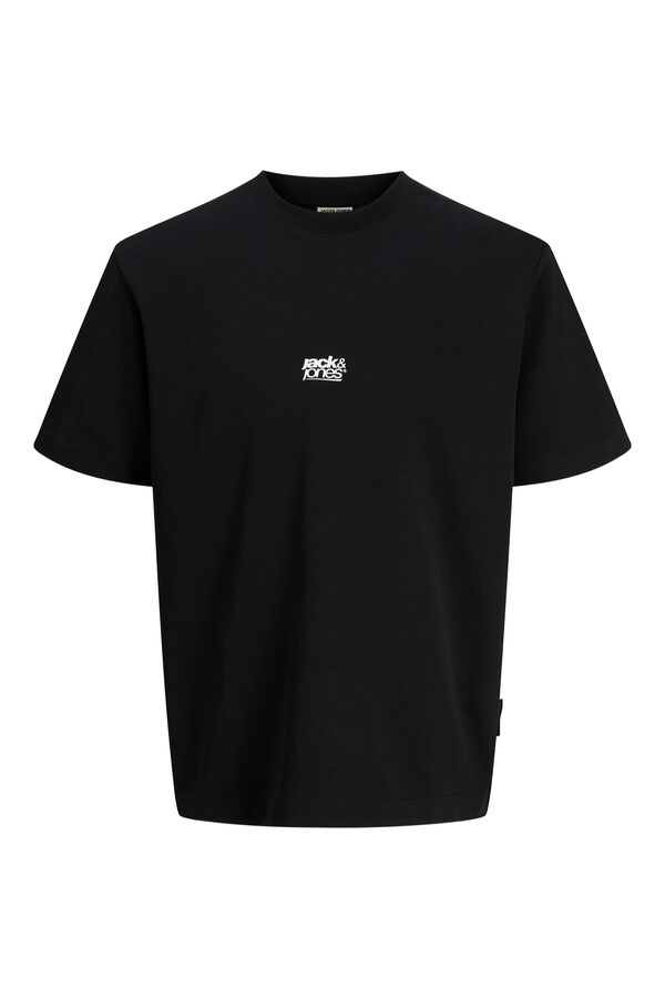 Jack & Jones Regular Fit T-Shirt mit Logo Schwarz
