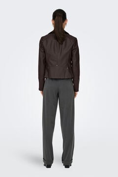 Only Jaqueta de pele vegana para motociclistas