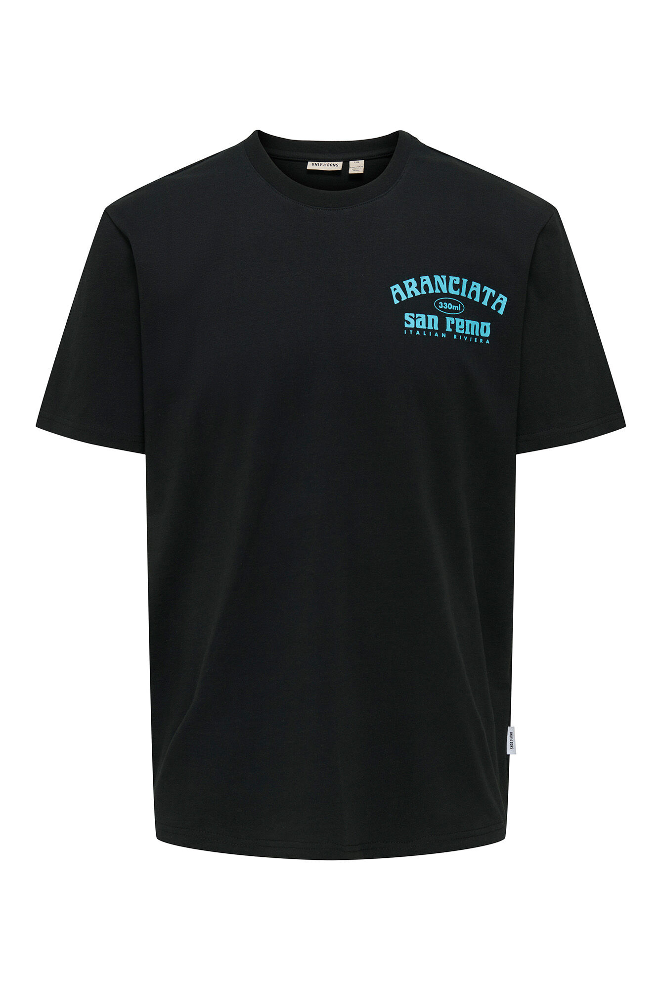 Only & Sons kurz&auml;rmelig T-Shirt mit Print