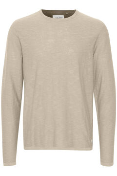 Springfield Round neck jersey-knit jumper  gray