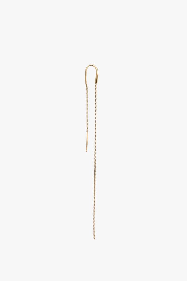 Macabla Long double chain earring yellow