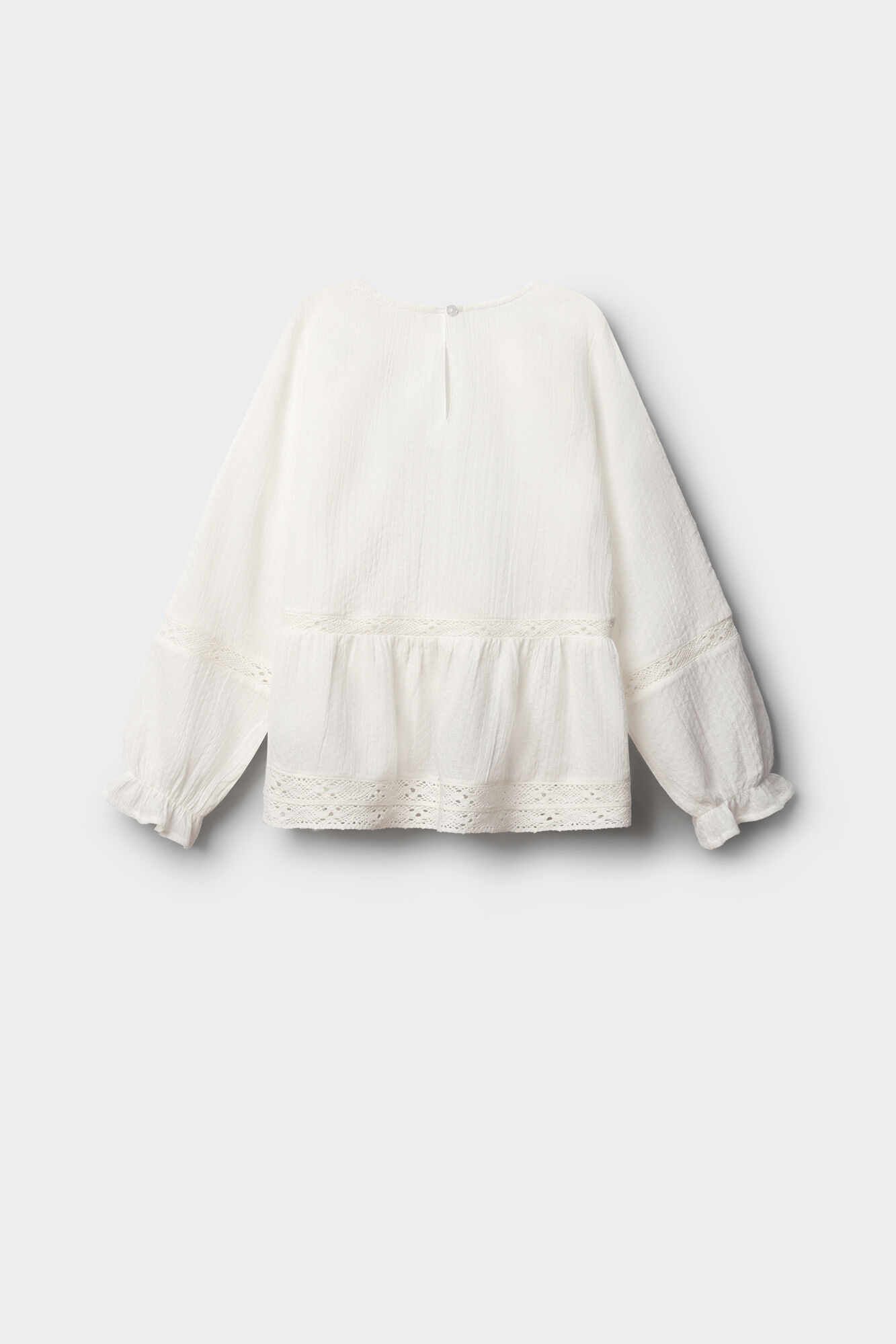 Springfield Kids Blusa blanca bordados ni&ntilde;a