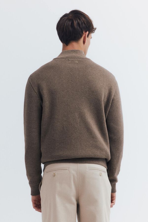 Springfield Milano zip fastening cardigan nude