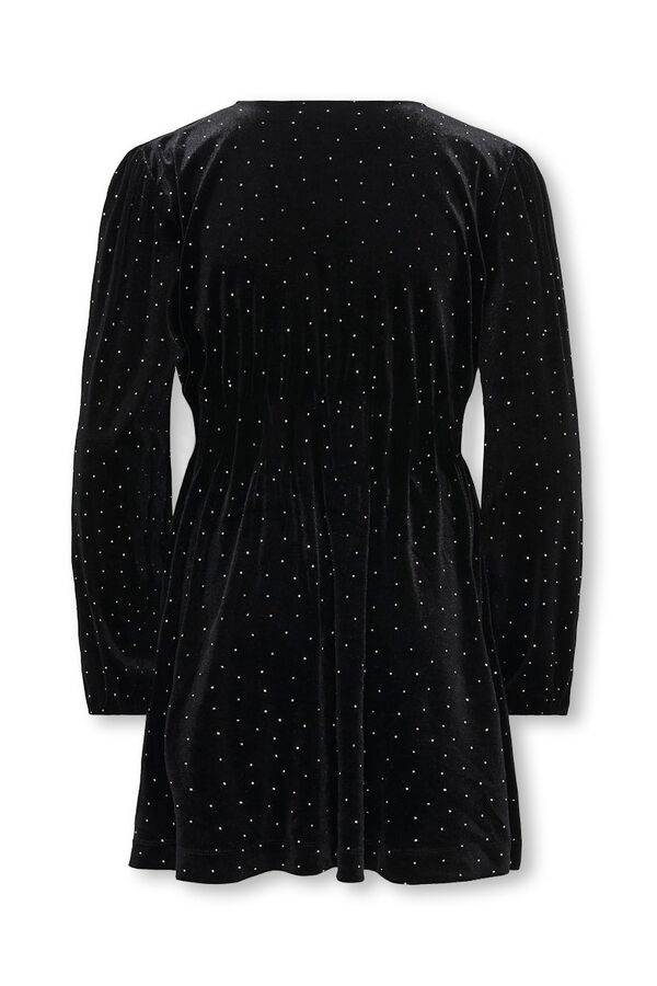 Only Girls Short dress with sparkles noir