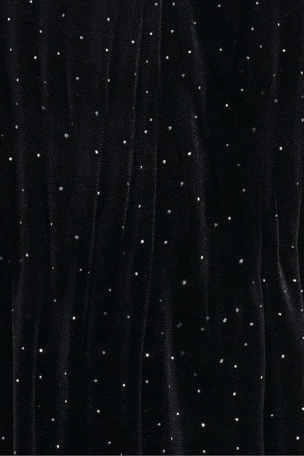 Only Girls Short dress with sparkles noir