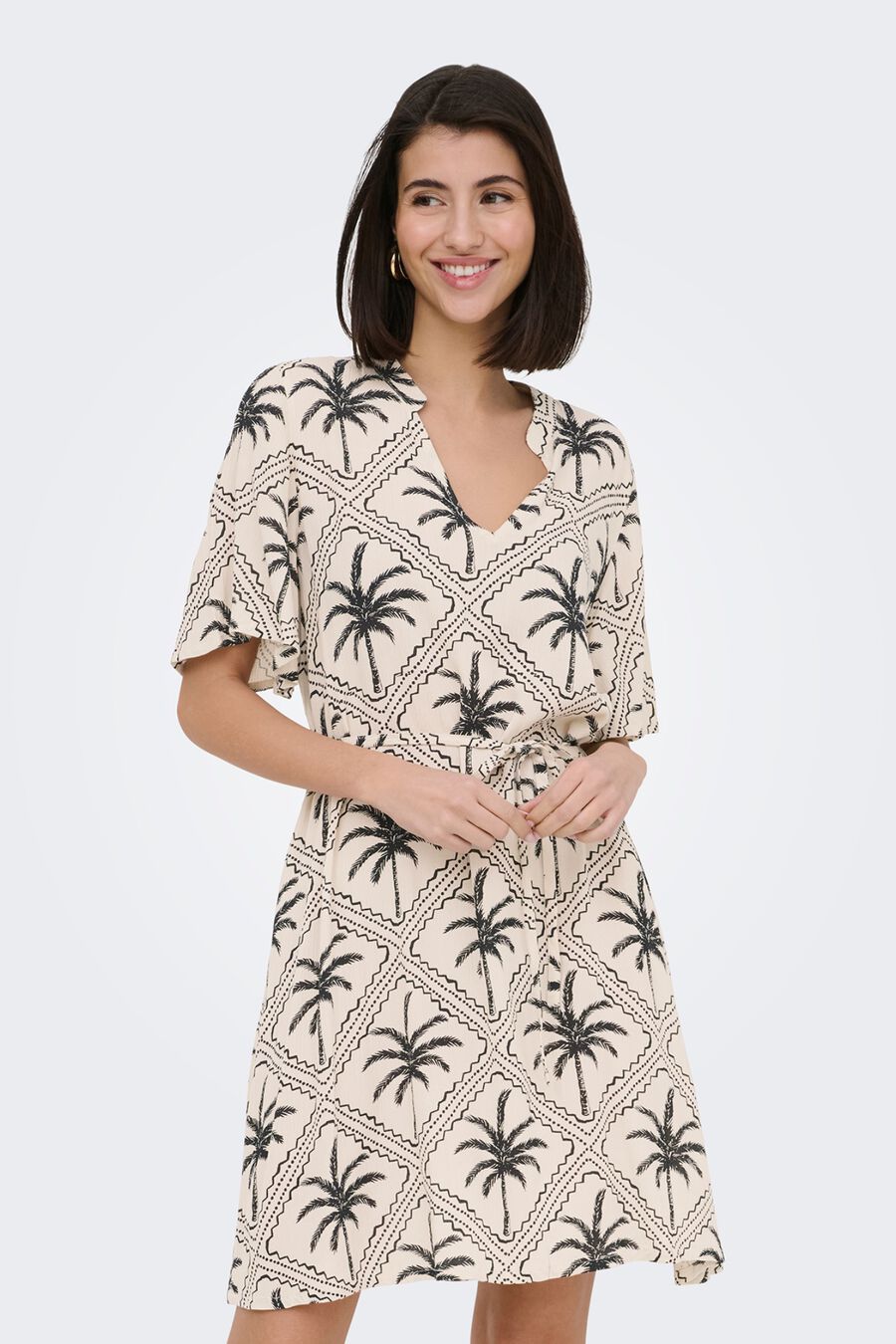 Vestido corto estampado