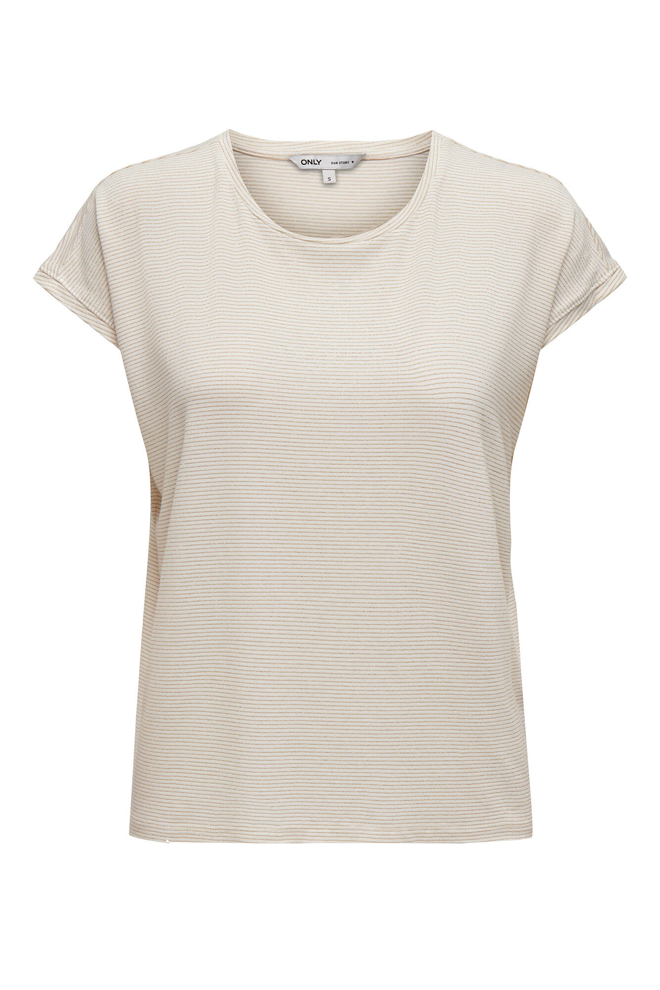 Only Camiseta regular fit glitter