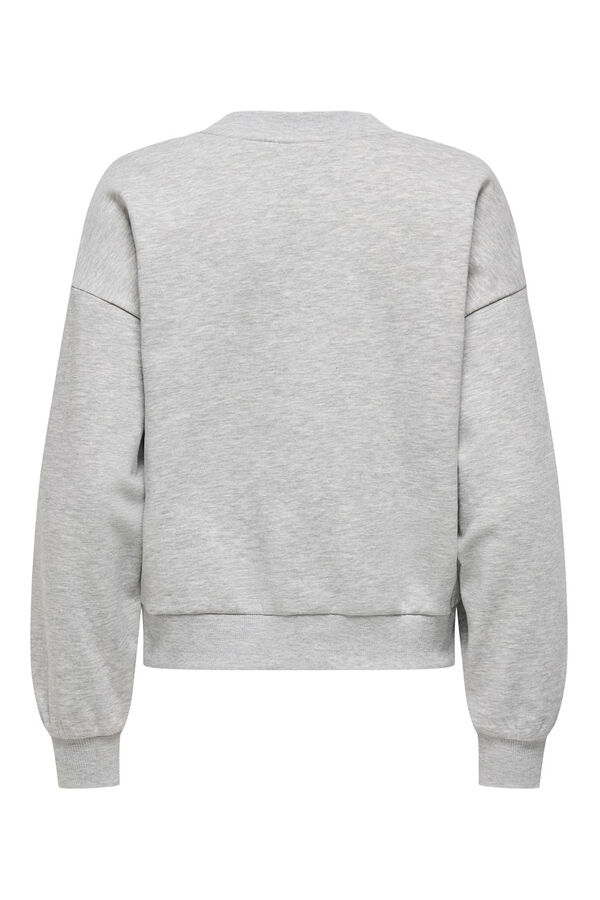 Only Front text sweatshirt grey