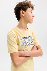 Jack & Jones Junior  Camiseta manga corta logo amarillo