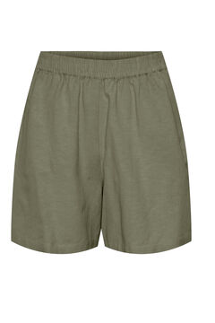 Springfield Cotton and linen shorts green
