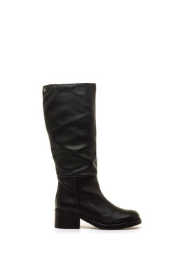 Botas de caña alta con tacón ancho