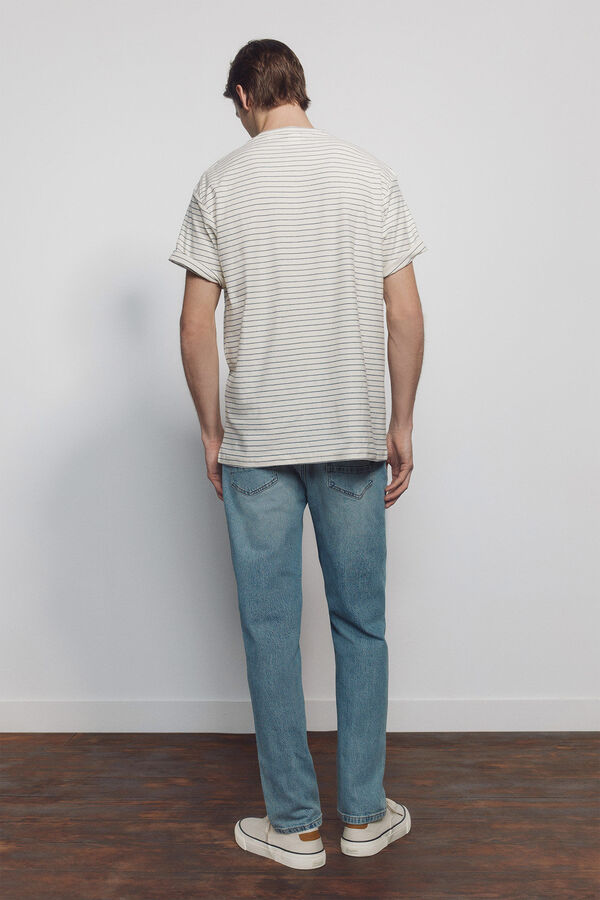 Springfield Overdyed slim fit jeans blue