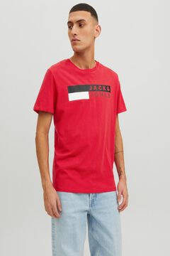 Springfield Short-sleeved logo T-shirt rouge
