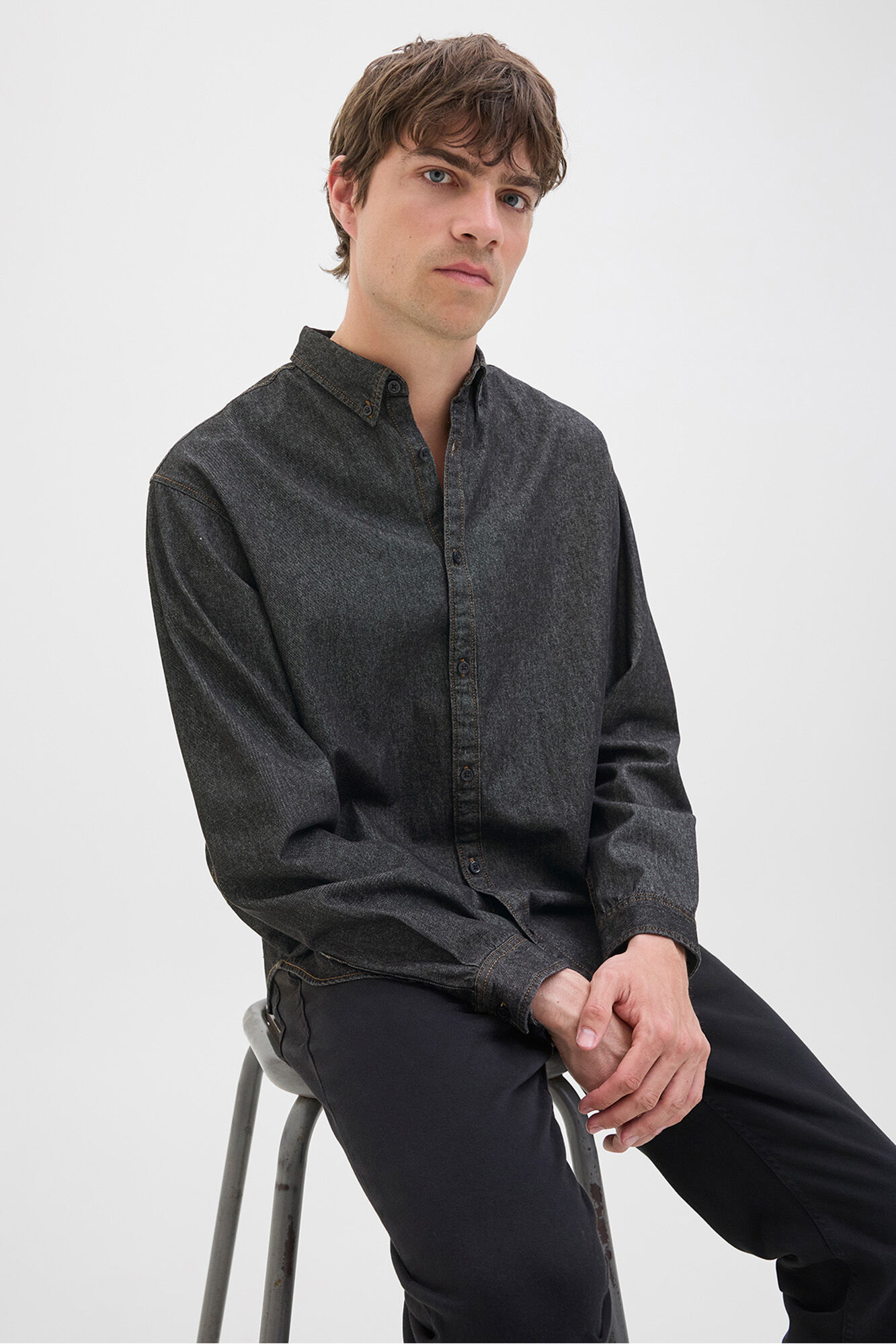 JJ REBEL Camisa regular fit denim