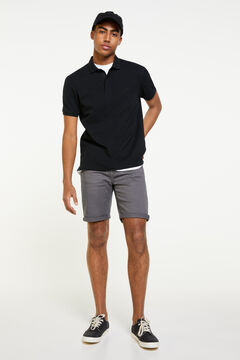 Springfield 5 pocket slim distressed Bermuda shorts grey mix