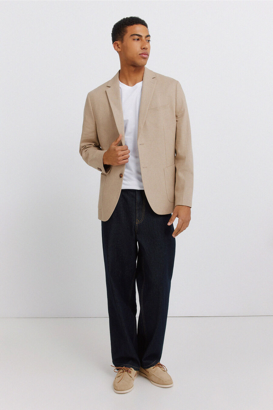 Blazer lino algodón