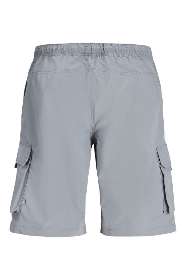 Jack & Jones Cargo-Jogging-Bermudas Grau