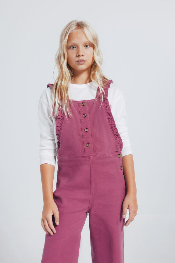 Springfield Kids Dugi kombinezon sa karnerima za devojčice Roze