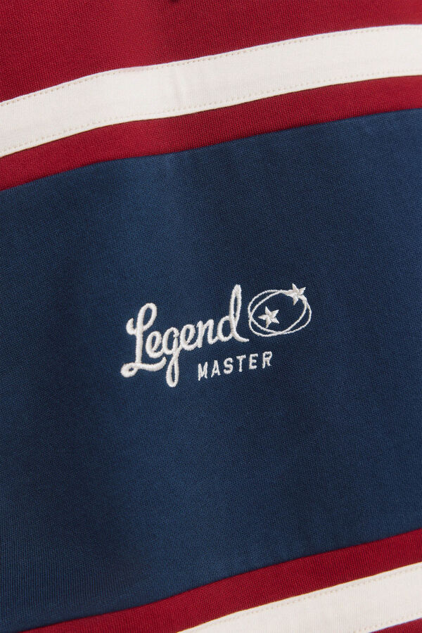 Springfield Hooded sweatshirt with cuts red