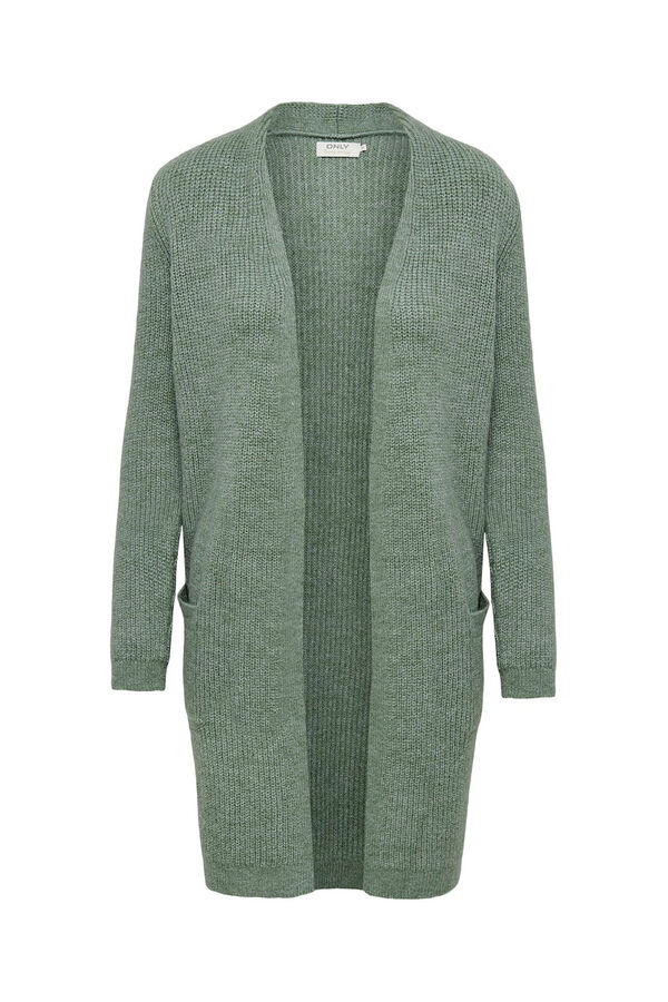 Only Midi cardigan with pockets beige