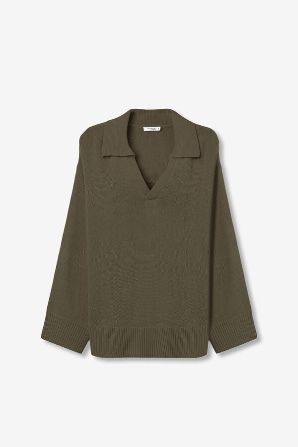 Tiffosi Relaxed Jumper with Neck printed