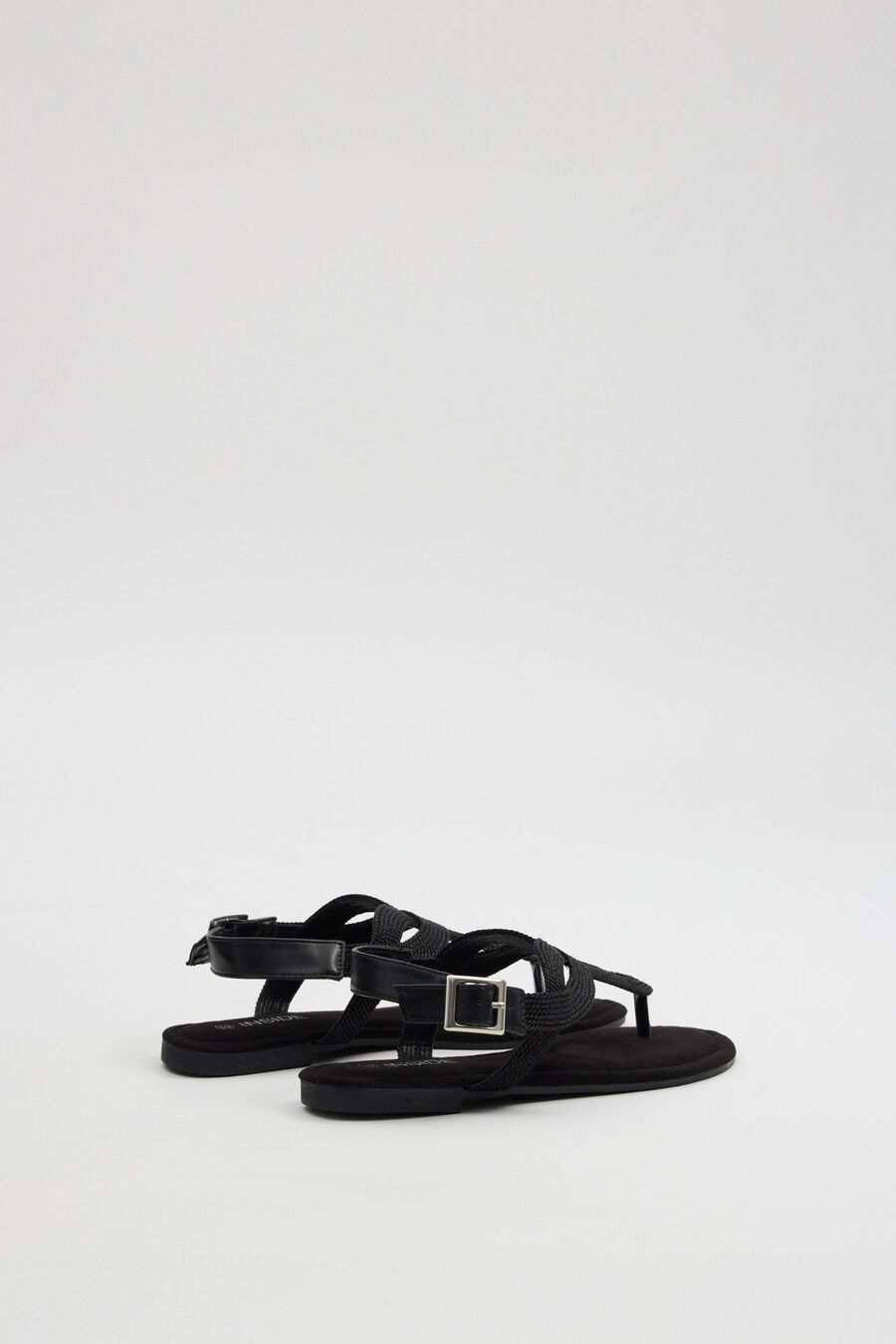 Sandalia trenza brillo