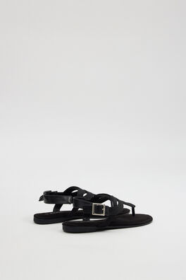 Sandalia trenza brillo