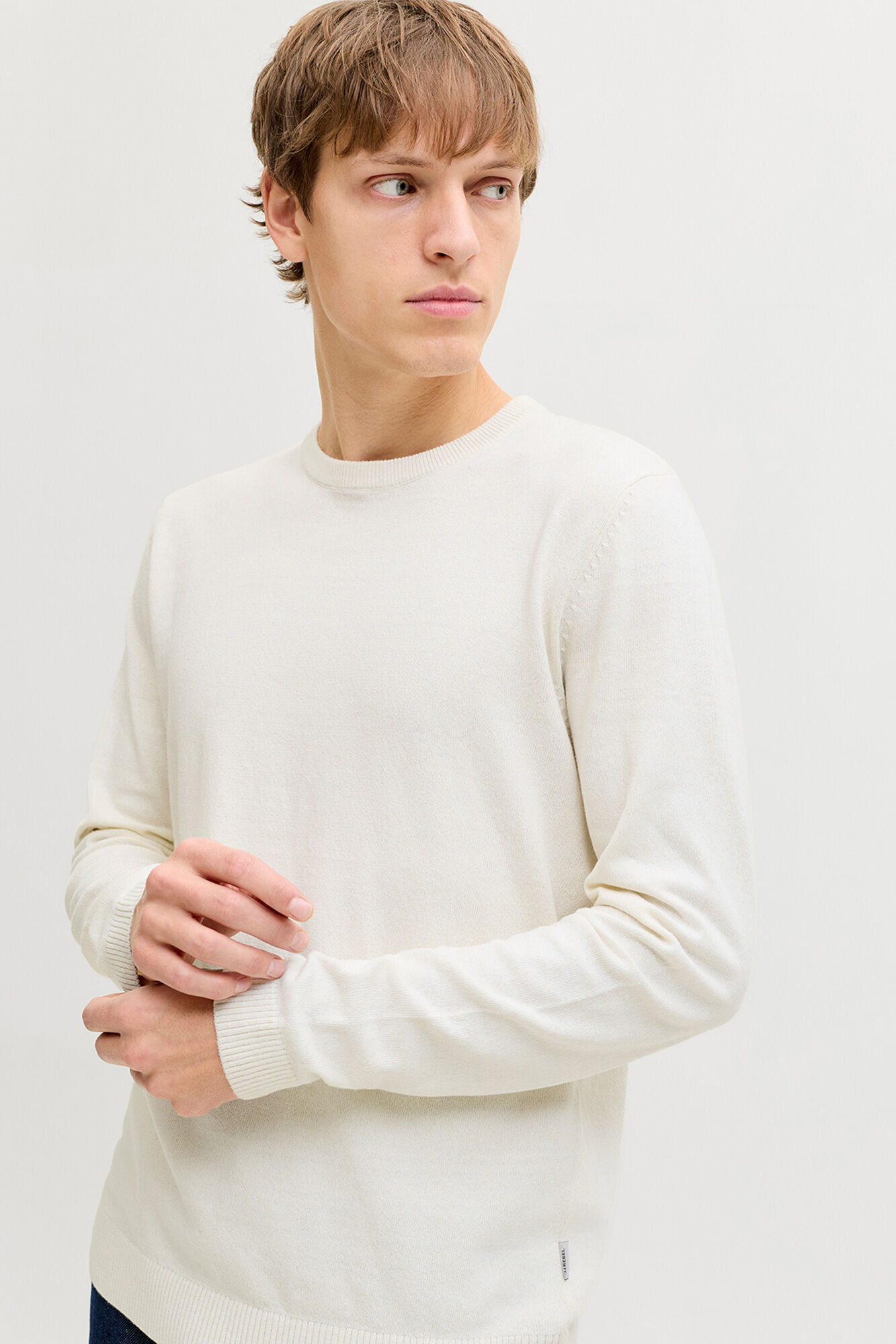 JJ REBEL su&eacute;ter b&aacute;sico de malha de manga comprida