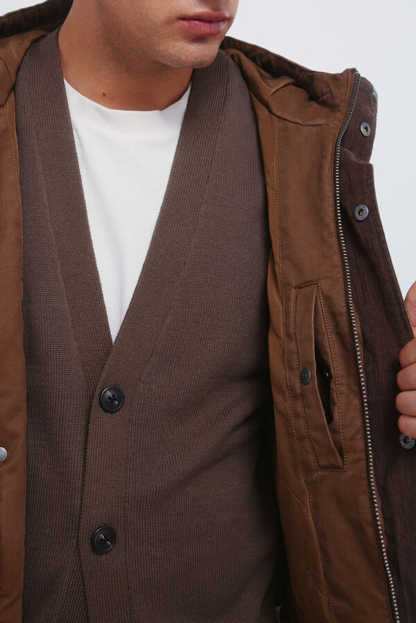 Springfield Parka algodón beige