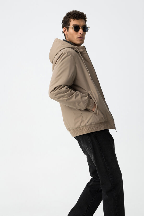 Tiffosi Abrigo Acolchado Resistente al Agua beige