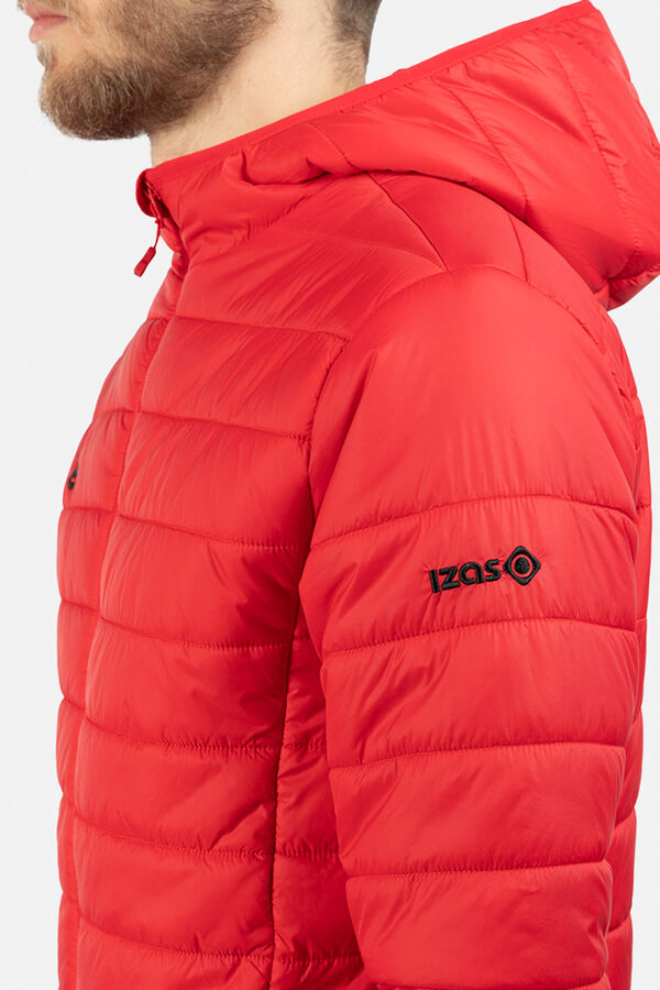 Izas Lightweight Fiber Jacket with Hood burgundy