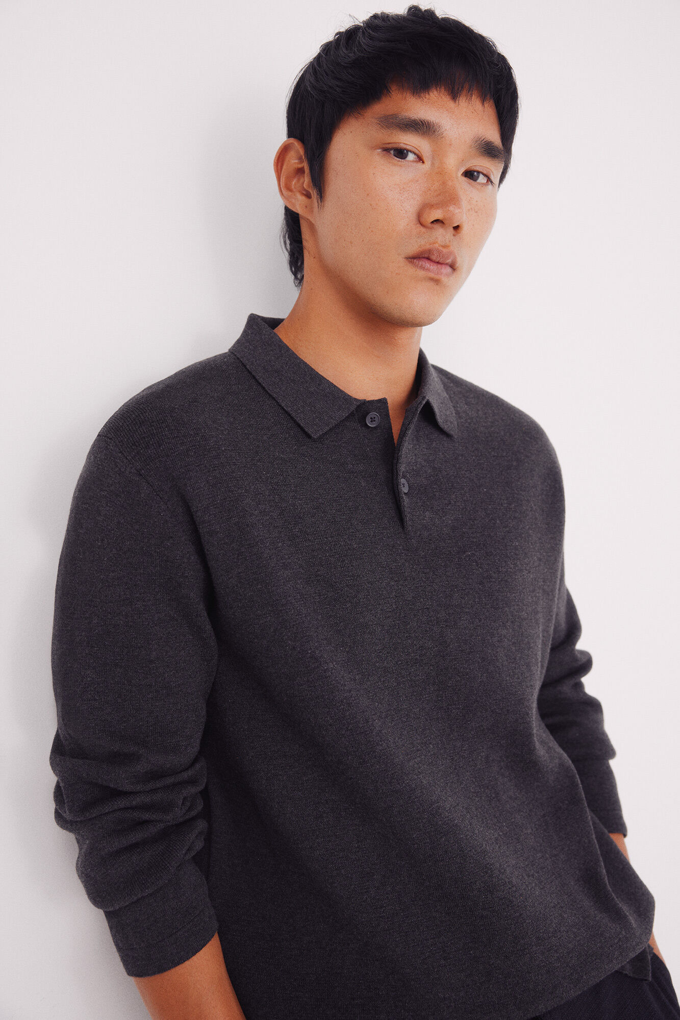 Springfield Džemper sa majica polo kragna i dugmići