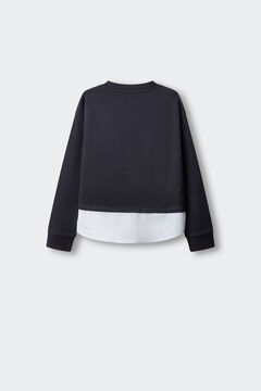 Springfield Kids Sweatshirt bimaterial cora&ccedil;&atilde;o menina