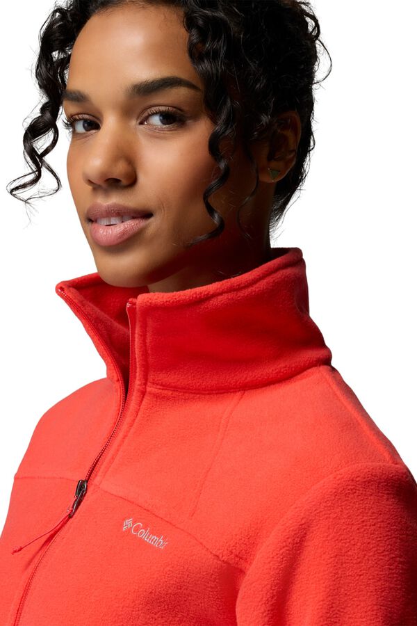Columbia Fleece zip fastening pocket lining pink
