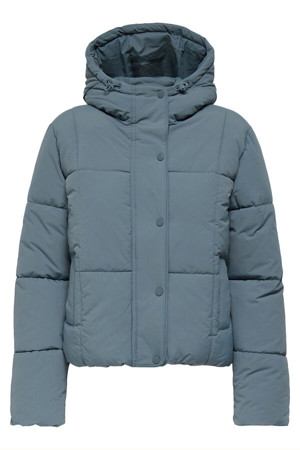 JDY Abrigo acolchado gris