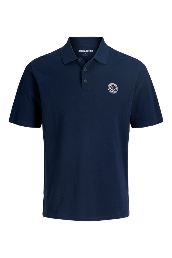 Jack & Jones PLUS Polo shirt with logo bleu