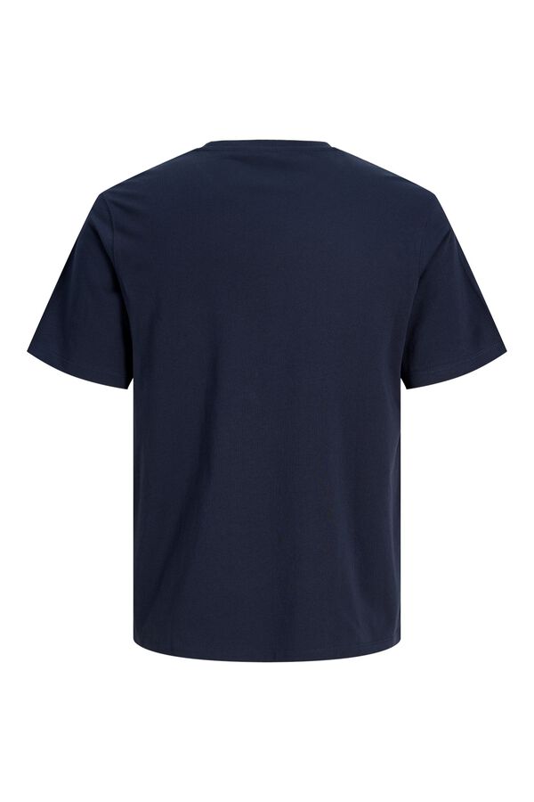 Jack & Jones Kurzarm-T-Shirt mit Print Blau