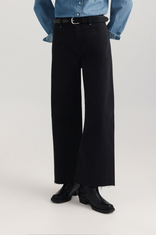 Springfield Sailor high-waisted jeans black