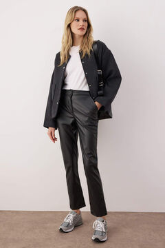 Trendyol Pantal&oacute;n efecto piel de tiro alto