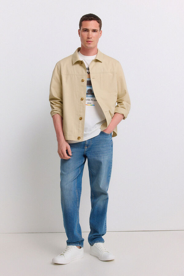 Springfield Jeans lavado medio sobretintado regular fit azul