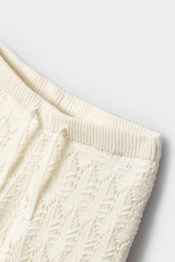 Springfield Kids Pantal&oacute;n crochet ni&ntilde;a marfil