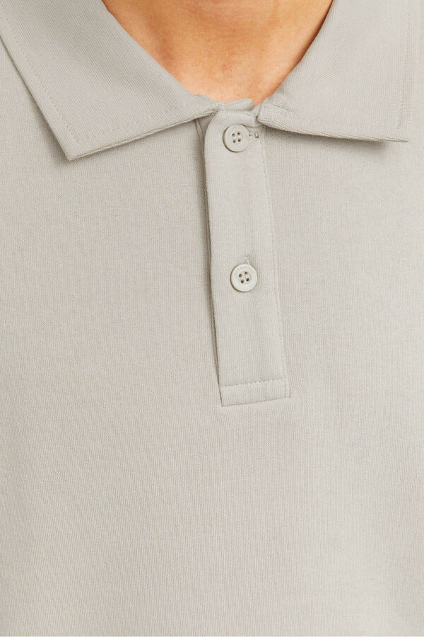 Jack & Jones Sudadera tipo polo gris