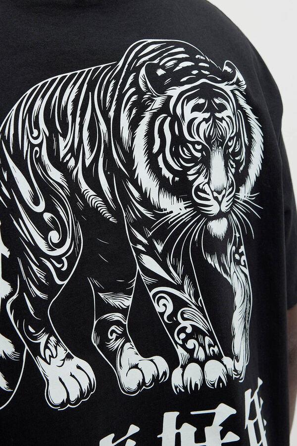 Jack & Jones Locker geschnittenes kurz&auml;rmelig -T-Shirt Schwarz