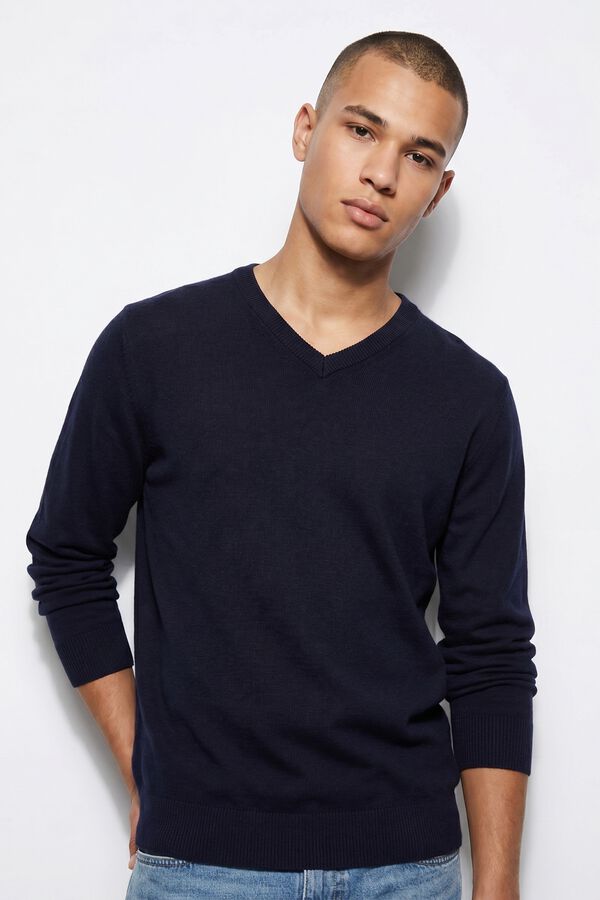Tiffosi Basic Jersey-Knit Jumper blue
