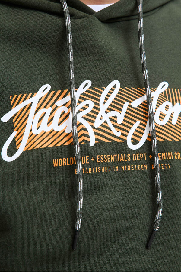 Jack & Jones Sweatshirt mit Logo Gr&uuml;n