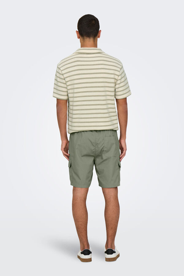 Only & Sons Cargo Bermuda shorts green